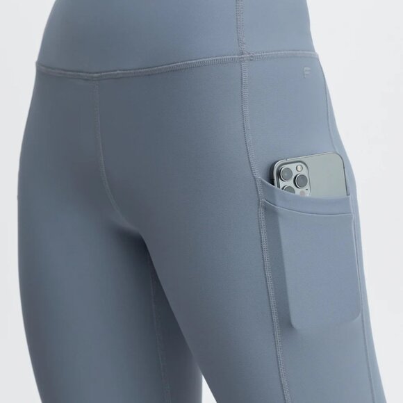 Fabletics Cold Weather High-Waisted Pocket Legging in Raincloud Size M - Picture 2 of 10